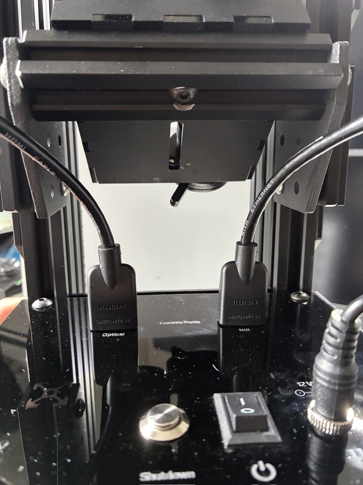 Image of camera cables on core unit